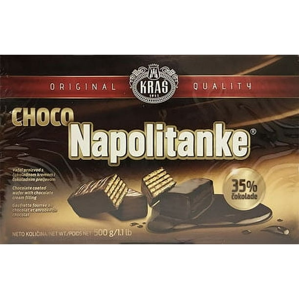 Kras Napolitanke Chocolate Wafers 3-Pack for Office Snacks