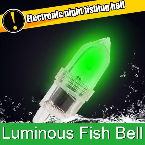 Luz De Pesca 2x LED punta de caña de pescar luz nocturna Flash Strike Bite alerta de alarma con baterías