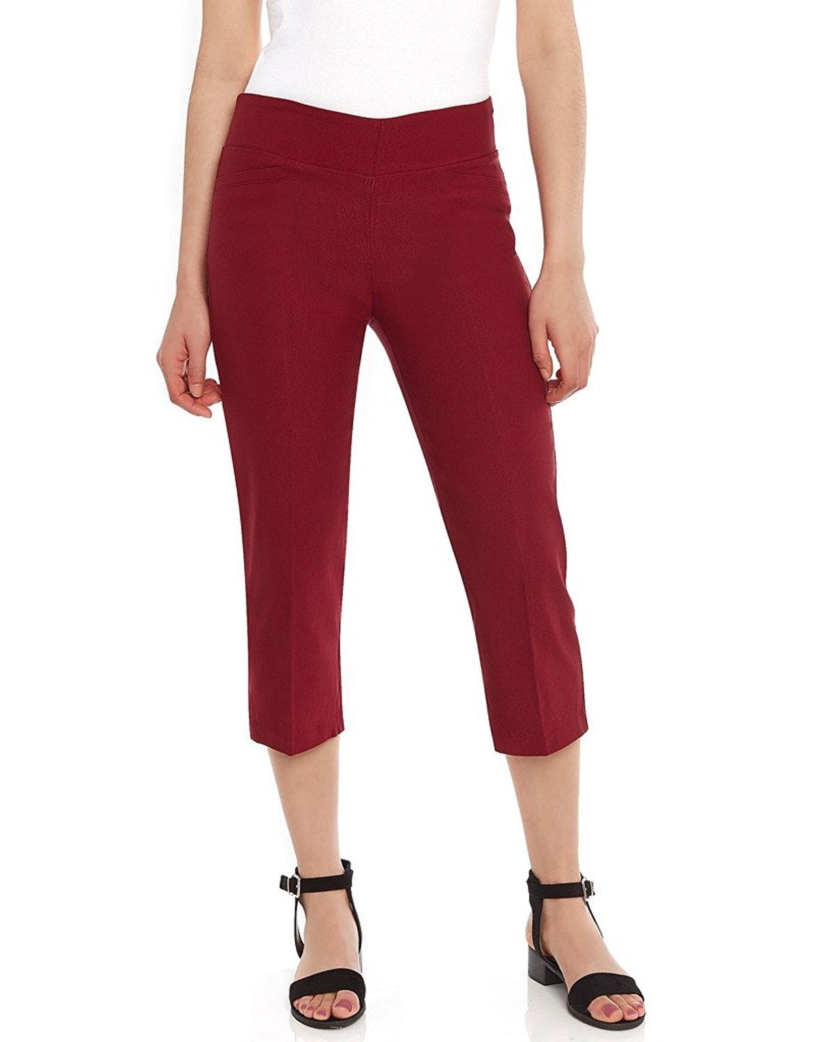 Women's PullOn Comfort Fit Capri Dress Pants