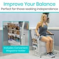 thumbnail image 5 of Vive Stand-Alone Toilet Rail – Safety Frame for Elderly, Handicapped, and Disabled – Fits Most Toilets, Portable, 5 of 10