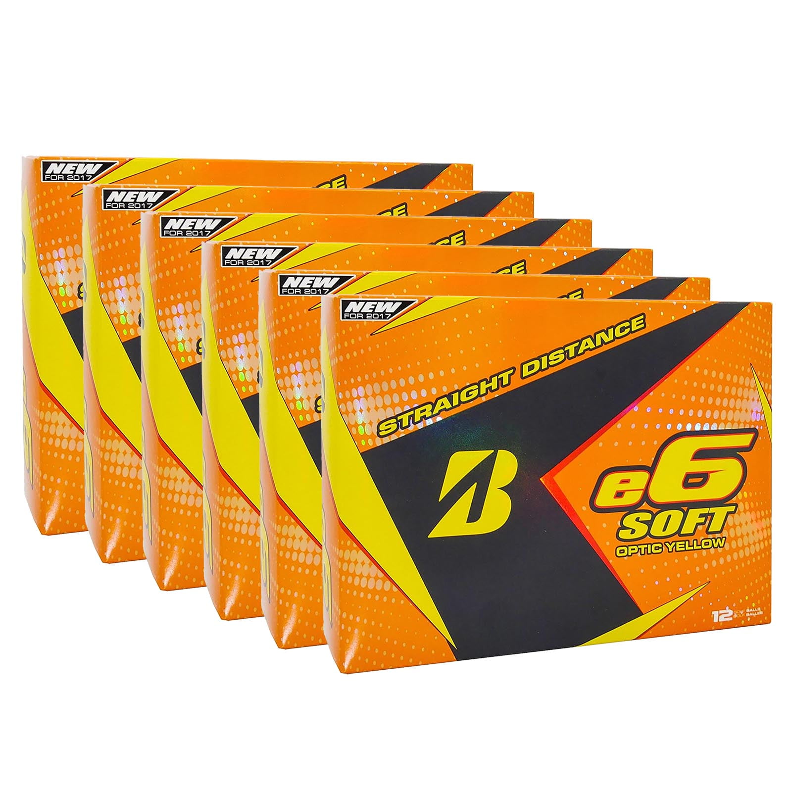 Bridgestone 2017 e6 Soft Yellow Straight Distance Low Spin Golf Balls