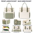 thumbnail image 4 of UKEIN 20L Expandable Insulated Lunch Bag for Women Men, Double Deck Leakproof Cooler Lunch Box, 5-Layer Thermal Lunch Tote for Camping, 4 of 7