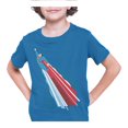 thumbnail image 3 of Playera Fan Army Superman Talla 8 pow manga corta azul turquesa, 3 of 4