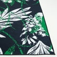 thumbnail image 5 of SAFAVIEH Malibu Keiran Leaves Polyester Area Rug, Black/Green, 6' x 9', 5 of 12