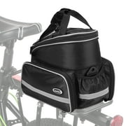 Lixada Waterproof Bicycle Rear Seat Bag Cycling Bike Trunk Bag Bike Pannier Bag Shoulder Bag with Rain Cover