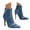 Blue, variant on UngA Wide Calf Boots Knee High Boots Women Pointed Toe Tall Boots 3 In Stiletto High Heel Long Boots Side Zipper Dress Knee High Boots White,7