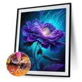 thumbnail image 2 of Cuadros Decorativos 5D bricolaje taladro redondo completo diamante pintura flor Kit hogar decoración arte artesanía Wdftyju de costura negro 4 estilos, 2 of 8