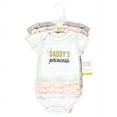 thumbnail image 2 of Hudson Baby Infant Girl Cotton Bodysuits, Daddys Princess Tutu, 0-3 Months, 2 of 5