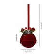 thumbnail image 2 of Elegant Festive Christmas Clock Hanging Ornament for Wall Decoration Creating Delicate, 2 of 6