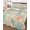 Green Brown, variant on Quilt King Size Bedding Set, Teal Red Coastal Reversible Summer Quilt 3 Pieces, Nautical Seahorse Beach Coral Starfish Retro Lightweight Bedspreads Coverlets with 2 Pillow Shams for All Seasons