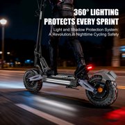 Off-road Electric Scooter for Adults,4000W Dual Motors Top Speed 45MPH,60V 27AH Battery 42Miles Long Range,11 All-Terrain Tires Foldable Fast E-Scooter