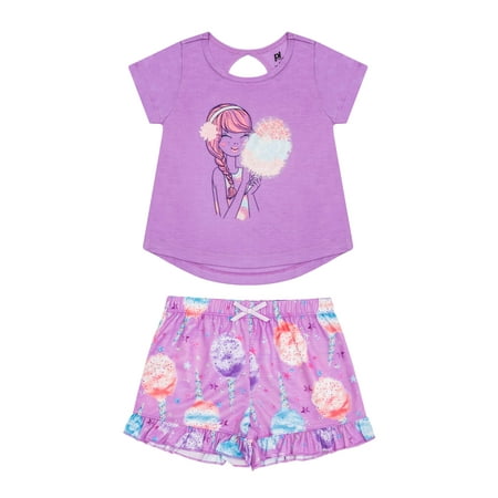 Cotton Skort Girl - Girls' Cotton Candy 2 Piece Pajama Short Set (Little Girl & Big Girl)