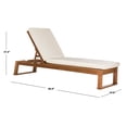 thumbnail image 6 of Safavieh Solano Outdoor Contemporary Patio Sunlounger with Cushion, 6 of 7