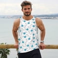 thumbnail image 6 of Lsque Dachshund Dog Puppy Pattern Mens Tank Tops Muscle Athletic Quick Dry Sleeveless Workout Fitness T Shirts Beach Tank Top, Loose-fit Sleeveless Shirt for Men-Large, 6 of 7
