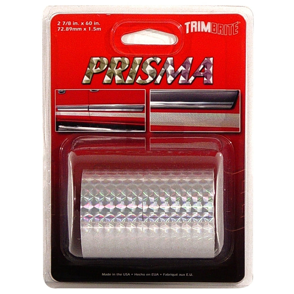 Trimbrite T0926 Pinstripe Tape 3 Inch Chrome Stripe; Chrome; 5 Foot