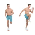 thumbnail image 4 of Little Donkey Andy Men's Workout Running Shorts Lightweight Athletic Shorts, Quick Dry, Breathable Shorts with Mesh Liner Milky Blue M, 4 of 7