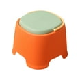 thumbnail image 2 of 10.23In Plastic Mini Stool Thickened Structure Lightweight Portable Versatile Use for Home Living Room Bathroom Entryway Shoe Changing Extra Seating Comfortable Sitting Furniture, 2 of 6