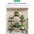 thumbnail image 5 of Plant Stand Indoor with Grow Lights, 8 Tiered Metal Plant Shelf with Wheels, 40" Tall Corner Plant Stand Flower Display Rack Holder for Living Room, Patio, Balcony Decor, 5 of 8