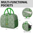thumbnail image 6 of Lunch Bag Lunch Box for Women Reusable Insulated Lunch Cooler Bags,Large Capacity for Work Travel Picnic,Water-Resistant Colorful Floral Lunch Tote Bag Gifts for Woman Mom Green, 6 of 6