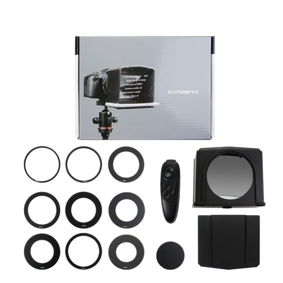 Smartphone Teleprompter Interview Video Prompter Monitor Teleprompter DSLR Camera Photo Studio ,Easy setup, Desktop controlled