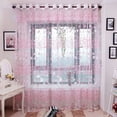 thumbnail image 6 of Ayyufe Window Sheer Valance Floral Curtain Bedroom Home Room Wedding Party Decor, 6 of 8