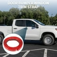 thumbnail image 3 of Car Truck Window Trim Strip 7/10" 18mm Width 10Ft 300cm Self Adhesive Scratch-Proof | Bumper Door Body Side Decorative Sticker Gloss Red 1 Set, 3 of 6