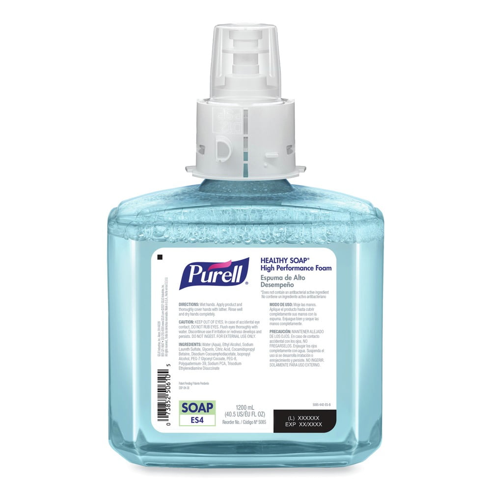 PURELL 5085-02 CLEAN RELEASE Technology (CRT) HEALTHY SOAP 1,200 mL High Performance Foam For ES4 Dispensers - Fragrance-Free (2/Carton)