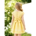 thumbnail image 3 of HILEELANG 3-13T Little/Big Girls Yellow Gingham 100% Cotton Dress Size 10-11T, 3 of 8