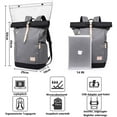 thumbnail image 2 of Waterproof Laptop Rucksack Uni Rucksack School Rucksack USB Rucksack Backpack + Rain Cover For Women, Men, 2 of 7