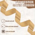 thumbnail image 3 of Satin Ribbon 1 Inch 24 Yards Solid Polyester Satin Ribbons for Gift Wrapping Wedding Party Decoration Flower Bouquet Crafts Christmas, Khaki, 3 of 7