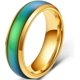 thumbnail image 1 of Anillo de humor que cambia de color sensible a la temperatura de acero inoxidable de 4 mm, 1 of 2