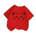 thumbnail image 3 of TZEWGL Tops For Kid Summer Cartoon Print Short Sleeve Crew Neck Blouse For Kids size 8-9T, 3 of 6