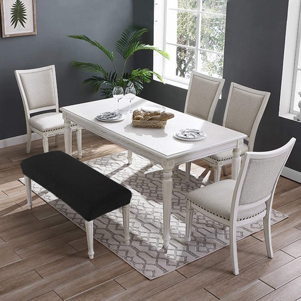 Dining table 2025 bench slipcover