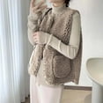 thumbnail image 5 of Manxivoo Sweater Vest Women, Women's Solid Color Vest Warm and Windproof Particle Jacket Sweaters for Women Khaki L, 5 of 10