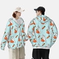 thumbnail image 6 of Fotbe Rabbit Is Eating Carrots Men's Women's UPF 50+ Sun Protection Jacket Hooded Cooling Shirt with Pockets Hiking Outdoor Performance-X-Large, 6 of 9