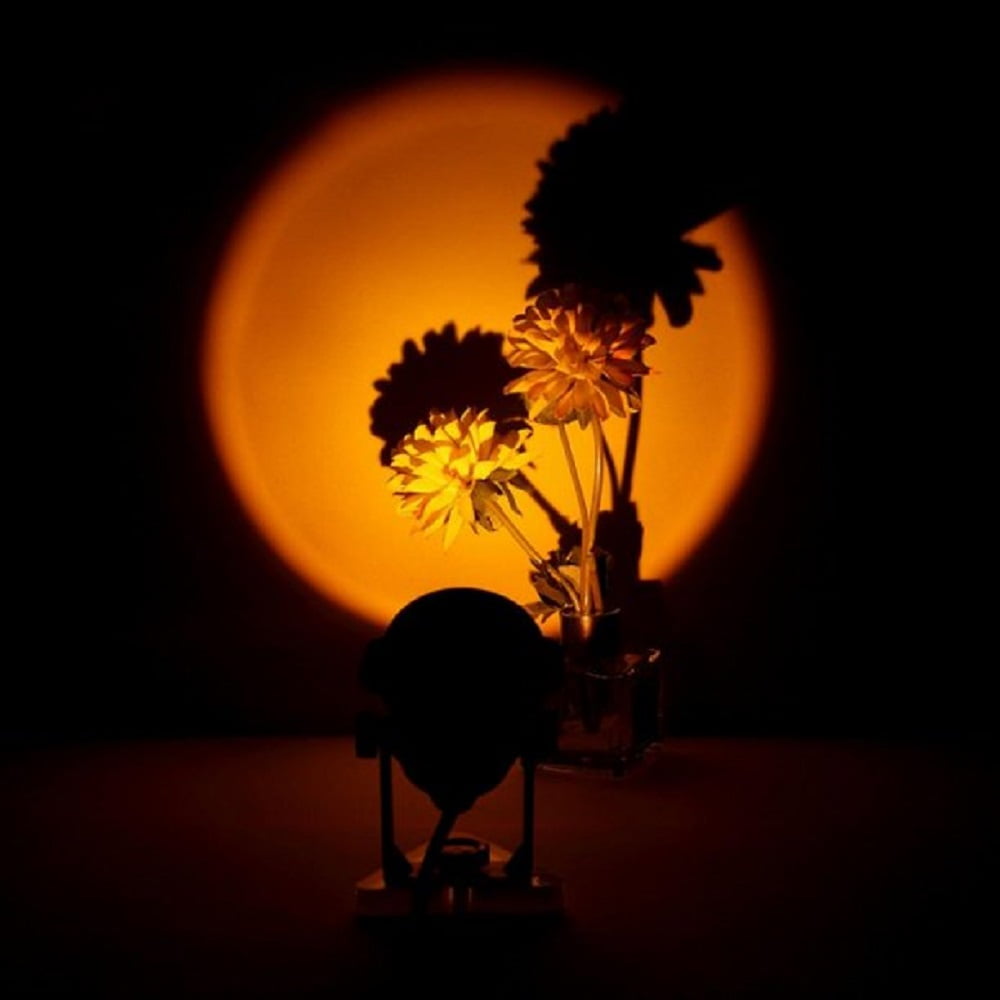 Night Light Projector LED Lamp, 90 Degree Rotation Sunset, Rainbow