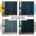 thumbnail image 4 of HPD Half Price Drapes Story Blue Extra Wide Faux Linen Room Darkening Curtains for Bedroom & Living Room Curtains (1 Panel), Window Curtains 120 inches long, Rod Pocket curtains & drapes, 100W X 120L, 4 of 11