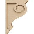 thumbnail image 3 of 5"W x 10"D x 15"H Classic Scroll Rough Cedar Woodgrain TimberThane Corbel, Primed Tan, 3 of 6