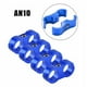 thumbnail image 3 of Scienceny Abrazadera separadora de manguera de 4 piezas 4AN 8AN 10AN 12AN Línea de manguera de combustible de aceite, 4 piezas / lote Adaptador Vehículos, repuestos y accesorios Mis azul AN10, 3 of 6