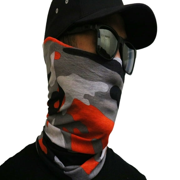 Camouflage Neck Gaiter Face Bandana Unisex Covering Bandana Seamless Multifunctional Headwrap Balaclava