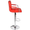 thumbnail image 3 of vidaXL Bar Stools 2 pcs Red Faux Leather, 3 of 5