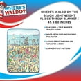 thumbnail image 7 of Where's Waldo On The Beach Lightweight Fleece Throw Blanket | 45 x 60 Inches, 7 of 7