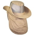 thumbnail image 3 of Tropic Hats Summer Wide Brim Mesh Safari/Outback W/Neck Flap & Snap Up Sides - Khaki XXXL, 3 of 4