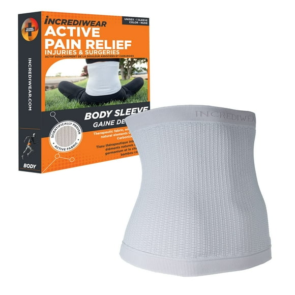 Manga de soporte Incrediwear: Manga de soporte para la espalda que alivia el dolor lumbar y proporciona soporte. Ayuda con la inflamación y la hinchazón, y facilita la recuperación de lesiones y cirug