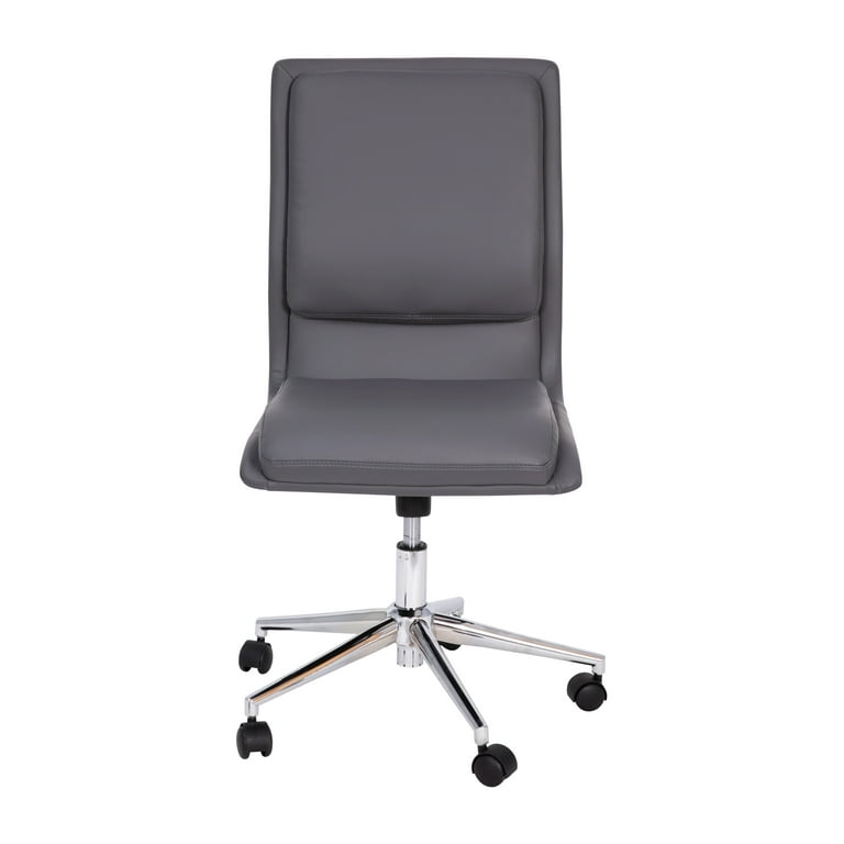 Merrick Lane Modern Mid-Back Armless Office Chair, Adjustable