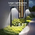 thumbnail image 4 of Solar Pathway Lights Outdoor, Bright LED Solar Lights Outdoor Waterproof, Up to 12 Hrs Modern Path Lighting for Yard Garden Walkway Driveway Lawn Decor, 4 of 12