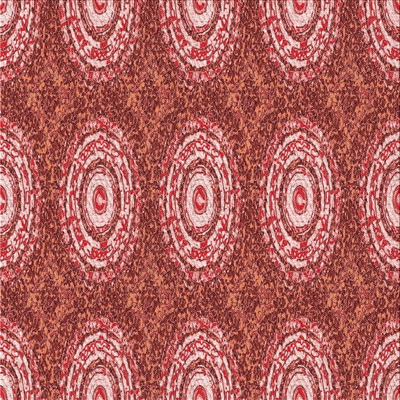Ahgly Company Indoor Square Patterned Chilli Pepper Red Area Rugs, 8' Square