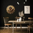 thumbnail image 6 of Wall Clock Decorative - Rustic Brown Coffee Cup-A Print 2D Vintage Wall Clocks Battery Operated Silent Non-Ticking for Bedroom, Living Room, Kitchen, Office, Classroom, 10 Inch, 6 of 7