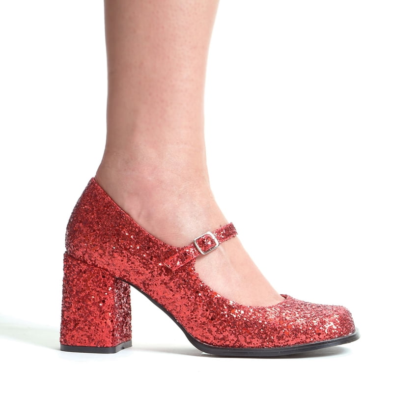 Heel Mary Jane Glitter Shoes - Walmart 