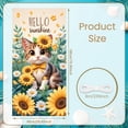 thumbnail image 2 of Green Polka Dot Spring Banner White Bearded Spring Display Pink Peony Yellow Daisy Floral Backdrop for Spring Party Garden Decoration Outdoor Event, 2 of 8